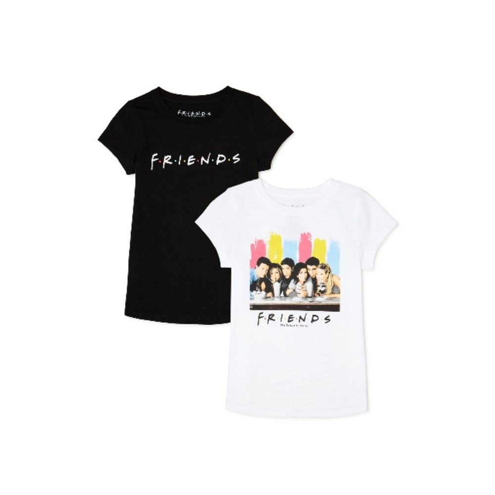 Friends Girls Graphic T-Shirts, 2-Pack